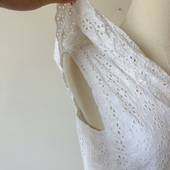 Hatley women summer Eyelet Shift Dress - White size small - Picture 5 of 9